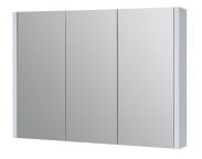 Badkamer - spiegelkast Bidar 19, kleur: wit glanzend - 65 x 90 x 12 cm (H x B x D)