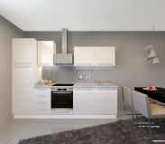 Keuken / keukenblok Fagali 17, 8-delig, kleur: wit / wit hoogglans