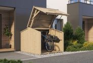 Fietsenberging / fietsen hok Conicum, onbehandeld - 14 mm, oppervlakte: 3,23 m².