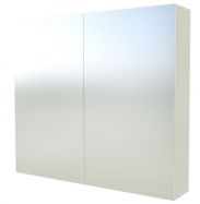 Badkamer - spiegelkast Nadiad 09, kleur: wit glanzend - 70 x 80 x 14 cm (H x B x D)