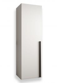 moderne kast Tödi 01, kleur: mat wit - afmetingen: 184 x 50 x 42 cm (H x B x D), met twee vakken en een kledingroede