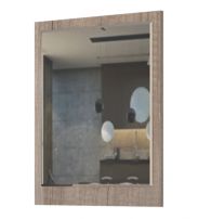 Spiegel Sagone 05, kleur: eiken donkerbruin - Afmetingen: 78 x 68 x 2 cm (h x b x d)