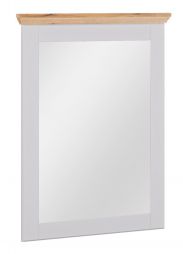 Spiegel Cuenca 11, Kleur: Eiken / Wit - Afmetingen: 103 x 80 x 6 cm (H x B x D)