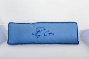 Motief - Zijkussen - Kleur: Dolfijn
