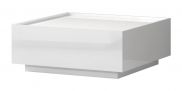 Salontafel Garim 42, kleur: wit hoogglans - 90 x 90 x 36 cm (B x D x H)