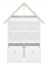 Kinderkamer - openkast Egvad 13, kleur: wit / beuken - Afmetingen: 136 x 101 x 40 cm (H x B x D), met 2 laden en 6 vakken