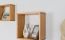 wandrek / hangplank / kubus massief grenen kleur: elzenhout Junco 291A - 40 x 40 x 20 cm (h x b x d)