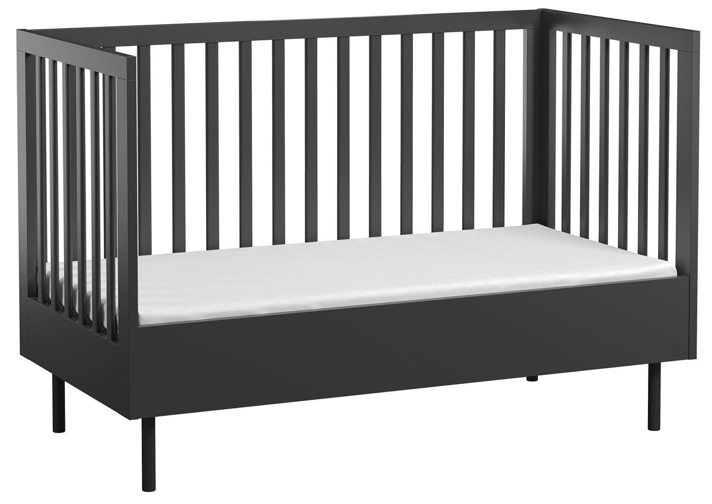 Meetbaar monteren Opmerkelijk babybedje Airin 02, kleur: zwart - Ligvlak: 70 x 140 cm (B x L)