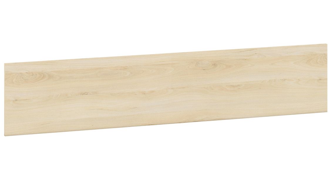 salami Gehoorzaam eb Achterwandpaneel voor tienerkamer - wandplank / hangrek Grijs 18, kleur:  beuken - afmetingen: 29 x 138 x 2 cm (h x b x d)