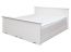 Afdekplaat voor bed Gyronde, massief grenen, wit gelakt - 24 x 200 x 2 cm (H x B x D)