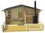 Buiten sauna / saunahuis Landfriedstein 06 incl. vloer - 70 mm blokhut profielplanken, grondoppervlakte: 15,1 m², zadeldak