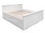 Lade voor bed Gyronde, massief grenen, wit gelakt - 26 x 149 x 63 cm (H x B x D)
