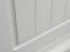 Vitrine kast Gyronde 14, deur links draaiend, massief grenen, kleur: wit / walnoot - 190 x 60 x 45 cm (H x B x D)