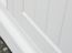 Vitrine kast Gyronde 15, massief grenen, kleur: wit / walnoot - 190 x 90 x 45 cm (H x B x D)