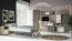Jongerenkamer - draaideurkast / kleerkast Sallingsund 01, kleur: eiken / wit / antraciet - afmetingen: 191 x 80 x 51 cm (H x B x D), met 2 deuren en 1 compartiment