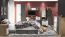 Jongerenkamer / tienerkamer - ladekast / dressoir Sallingsund 06, kleur: eiken / wit / antraciet - afmetingen: 92 x 120 x 40 cm (H x B x D), met 1 deur, 3 laden en 6 vakken