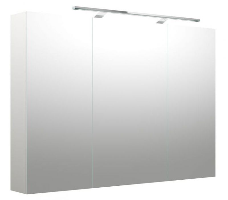 Badkamer - spiegelkast Purina 11, kleur: wit mat - 70 x 100 x 14 cm (H x B x D)