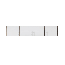 opzetkast Hannut 01, kleur: wit / eiken - Afmetingen: 40 x 200 x 56 cm (H x B x D)