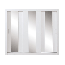 Schuifdeurkast / kleerkast Zwalm 01, kleur: wit - Afmetingen: 215 x 250 x 60 cm (H x B x D)