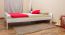 Futonbed / , vol hout, bed massief grenen wit gelakt A11, incl. lattenbodem - afmetingen 140 x 200 cm