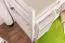 Stapelbed voor volwassenen "Easy Premium Line" K21/h incl. onderschuifbed /extra ligplaats en 2 afdekplaten, afgeronde hoofd- en voeteneinden, massief wit beuken - ligvlak: 90 x 200 cm, deelbaar
