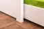 Stapelbed voor volwassenen "Easy Premium Line" K21/h incl. onderschuifbed /extra ligplaats en 2 afdekplaten, afgeronde hoofd- en voeteneinden, massief wit beuken - ligvlak: 90 x 200 cm, deelbaar