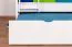 Stapelbed "Easy Premium Line" K20/h incl. onderschuifbed /extra ligplaats en 2 afdekplaten, hoofd- en voeteneinde recht, massief beuken wit - 90 x 200 cm (b x l), deelbaar