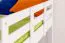 Stapelbed "Easy Premium Line" K20/h incl. onderschuifbed /extra ligplaats en 2 afdekplaten, hoofd- en voeteneinde recht, massief beuken wit - 90 x 200 cm (b x l), deelbaar