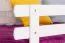 Stapelbed "Easy Premium Line" K20/h incl. onderschuifbed /extra ligplaats en 2 afdekplaten, hoofd- en voeteneinde recht, massief beuken wit - 90 x 200 cm (b x l), deelbaar