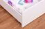 Stapelbed "Easy Premium Line" K20/h incl. onderschuifbed /extra ligplaats en 2 afdekplaten, hoofd- en voeteneinde recht, massief beuken wit - 90 x 200 cm (b x l), deelbaar