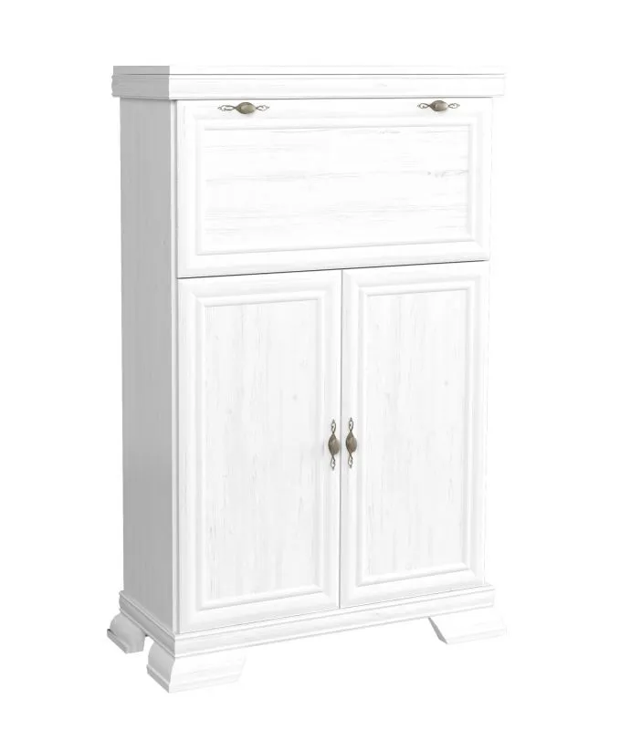 Ladekast Sentis 08, kleur: wit grenen - 136 x 88 x 39 cm (H x B x D)