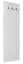 Kapstok Gyronde 26, massief grenen, wit gelakt - 130 x 47 x 2 cm (H x B x D)