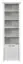 open kast Bibaor 01, kleur: eiken wit - 209 x 67 x 41 cm (h x b x d)