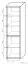 kast Popondetta 19, kleur: Sonoma eiken - afmetingen: 200 x 55 x 38 cm (H x B x D)