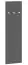 Garderobe Knoxville 25, kleur: grijs - Afmetingen: 150 x 40 x 3 cm (h x b x d)