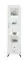 Vitrinekast Tellin 03, kleur: wit / wit hoogglans - afmetingen: 190 x 50 x 40 cm (h x b x d)