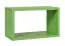 Kinderkamer - wandplank / hangrek Luis 08, kleur: groen - 24 x 40 x 20 cm (h x b x d)