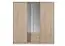 Schuifdeurkast / kleerkast "Marchin" 01, kleur: Sonoma eiken - Afmetingen: 205 x 200 x 62 cm (H x B x D)