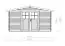 Tuinhuis / chalet  Sonnenstrahl - blokhut profielplanken 40 mm, grondoppervlakte: 14,20 m², zadeldak
