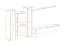 Modern wandmeubel met vijf deuren Kongsvinger 96, kleur: Wotan eik - Afmetingen: 180 x 330 x 40 cm (H x B x D), met push-to-open systeem