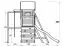 Speeltoren S7A incl. golfglijbaan, dubbele schommel aanbouw, zandbak, klimwand, horizontale balkverlenging en touwladder - Afmetingen: 490 x 380 cm (B x D)