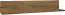 Hangplank / wandrek Selun 08, kleur: eiken donkerbruin - 20 x 130 x 19 cm (h x b x d)