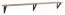 wandplank Buzet 21, kleur: eiken / zwart - Afmetingen: 20 x 174 x 22 cm (H x B x D)