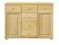 sideboard kast / ladekast massief grenen natuur Junco 163 - afmetingen 100 x 140 x 42 cm
