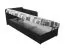 Gastenbed met hoofdbord links Lobatos 107, kleur: mint, matrasmaat: 80 x 195 cm, incl. kussens, opbergruimte, comfortabele bekleding