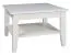 Salontafel Gyronde 29, massief grenen, wit gelakt - 70 x 70 x 48 cm (B x D x H)