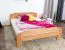Tweepersoonsbed / logeerbed Wooden Nature 140 massief beuken natuur, incl. lattenbodem - 160 x 200 cm (B x L)