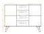 Dressoir / ladekast Masterton 09 geolied massief kernbeuken - Afmetingen: 100 x 136 x 45 cm (H x B x D)