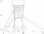 Speeltoren S19A incl. golfglijbaan, dubbele schommel aanbouw, balkon, zandbak en houten ladder - Afmetingen: 378 x 369 cm (B x D)