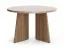 Salontafel | ronde tafel | 75 x 75 x 47 cm | bijzettafel | kleine woonkamertafel | walnootkleur | ABS randen | Belladere 07